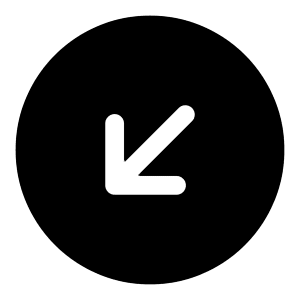 Arrow Down Left Circle Icon from Iconoir Solid Set