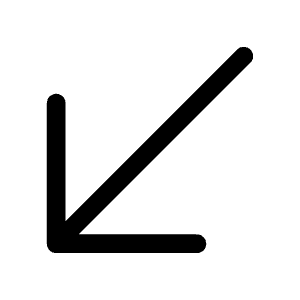 Arrow Down Left Icon from Heroicons Solid Set
