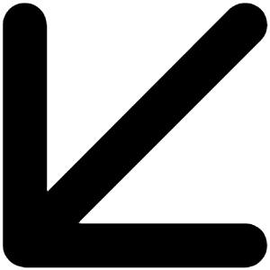 Arrow Down Left Icon from Unicons Line Set