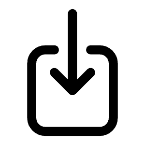 Arrow Down On Square Icon from Heroicons Outline Set