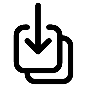 Arrow Down On Square Stack Icon from Heroicons Outline Set