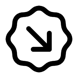 Arrow Down Right Waves Icon from Mynaui Line Set