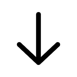 Arrow Down Icon from Mynaui Line Set