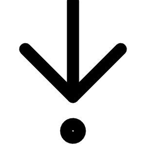 Arrow Down To Dot Icon from Lucide Line Set