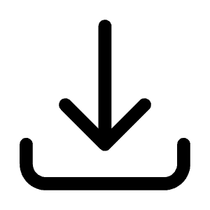 Arrow Down Tray Icon from Heroicons Solid Set