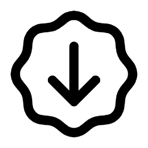 Arrow Down Waves Icon from Mynaui Line Set