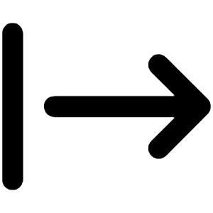 Arrow From Right Icon from Unicons Line Set