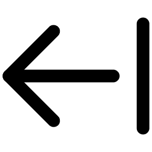 Arrow Left From Line Icon from Lucide Line Set