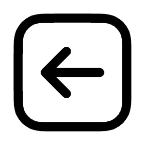 Arrow Left Square Icon from Mynaui Line Set