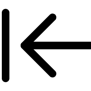 Arrow Left To Line Icon from Lucide Line Set