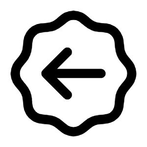 Arrow Left Waves Icon from Mynaui Line Set