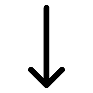Arrow Long Down Icon from Mynaui Line Set