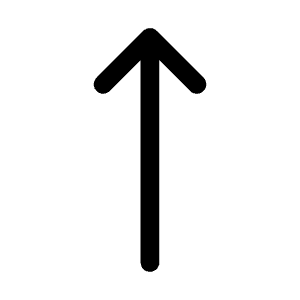 Arrow Long Up Icon from Heroicons Outline Set