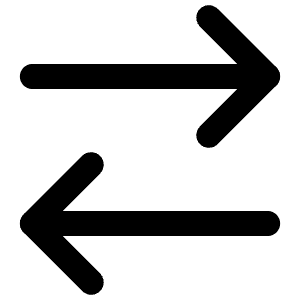 Arrow Right Left Icon from Lucide Line Set