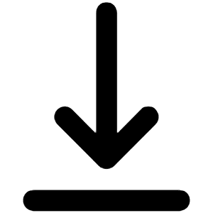 Arrow To Bottom Icon from Unicons Line Set