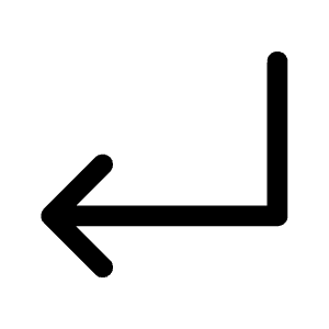 Arrow Turn Down Left Icon from Heroicons Outline Set