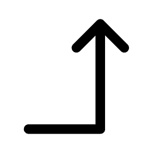 Arrow Turn Right Up Icon from Heroicons Outline Set