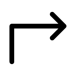 Arrow Turn Up Right Icon from Heroicons Outline Set