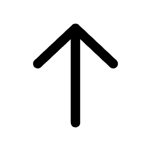 Arrow Up Icon from Mynaui Line Set