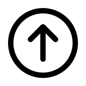 Arrow Up Circle Icon from Mynaui Line Set