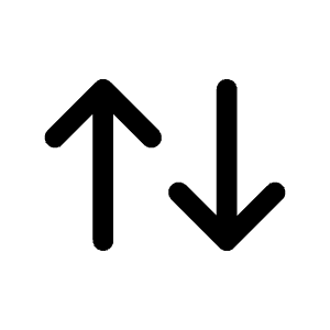 Arrow Up Down Icon from Mynaui Line Set