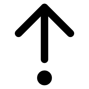 Arrow Up From Dot Icon from Lucide Line Set