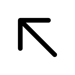 Arrow Up Left Icon from Mynaui Line Set