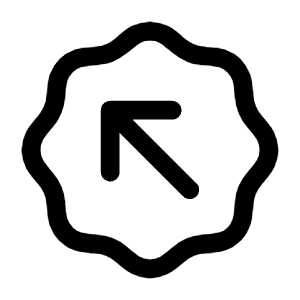 Arrow Up Left Waves Icon from Mynaui Line Set