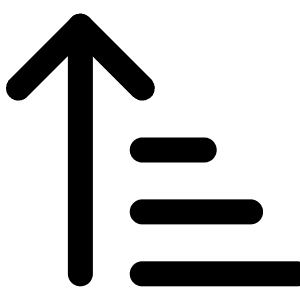 Arrow Up Narrow Wide Icon from Lucide Line Set