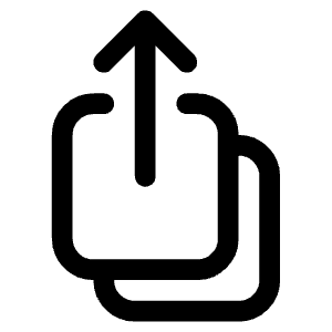 Arrow Up On Square Stack Icon from Heroicons Outline Set