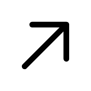 Arrow Up Right Icon from Mynaui Line Set