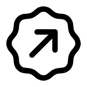 Arrow Up Right Waves Icon from Mynaui Line Set
