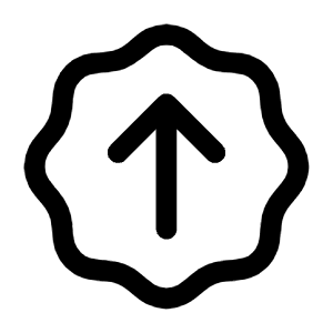 Arrow Up Waves Icon from Mynaui Line Set