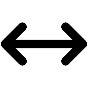 Arrows H Icon from Unicons Line Set