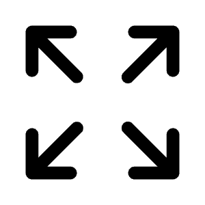 Arrows Pointing Out Icon from Heroicons Solid Set