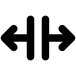 Arrows Resize H Icon from Unicons Line Set