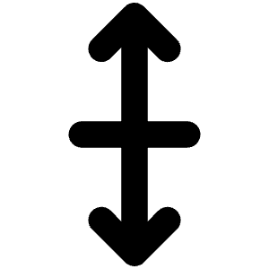 Arrows Resize V Icon from Unicons Line Set
