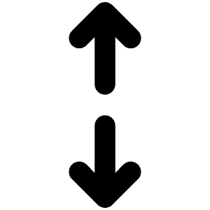 Arrows V Alt Icon from Unicons Line Set