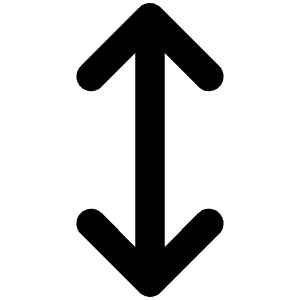 Arrows V Icon from Unicons Line Set