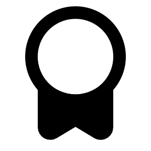 Award Icon from Majesticons Solid Set