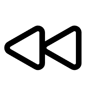 Backward Icon from Heroicons Outline Set