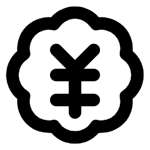 Badge Japanese Yen Icon from Lucide Line Set