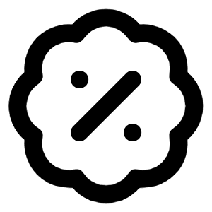 Badge Percent Icon from Lucide Line Set