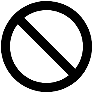 Ban Icon from Unicons Line Set