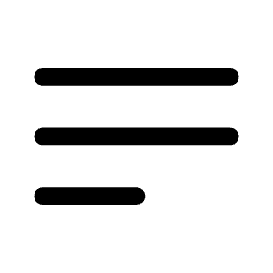 Bars 3 Bottom Left Icon from Heroicons Solid Set