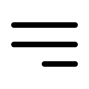 Bars 3 Bottom Right Icon from Heroicons Solid Set
