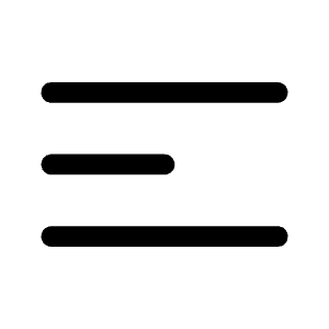 Bars 3 Center Left Icon from Heroicons Solid Set