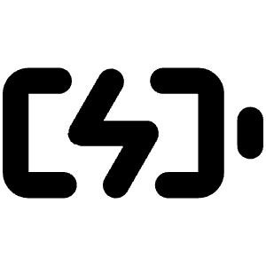 Battery Bolt Icon from Unicons Line Set