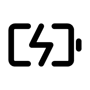 Battery Charging Icon from Mynaui Line Set
