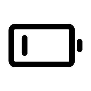 Battery Charging One Icon from Mynaui Line Set